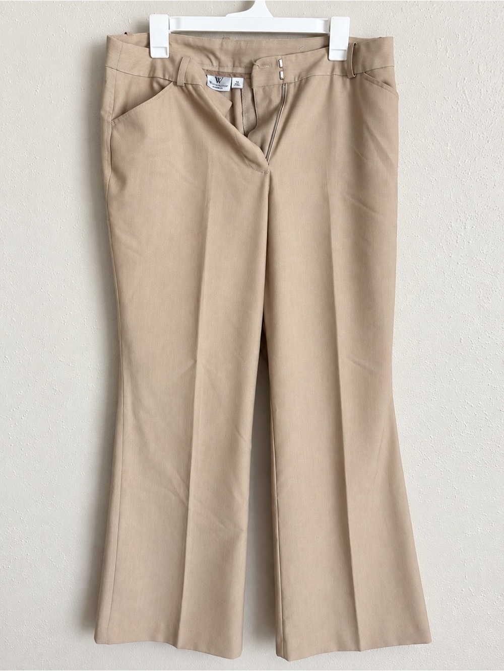 Worthington Khaki Boot-Cut Trousers